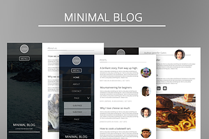 Minimal Blog Template Designs