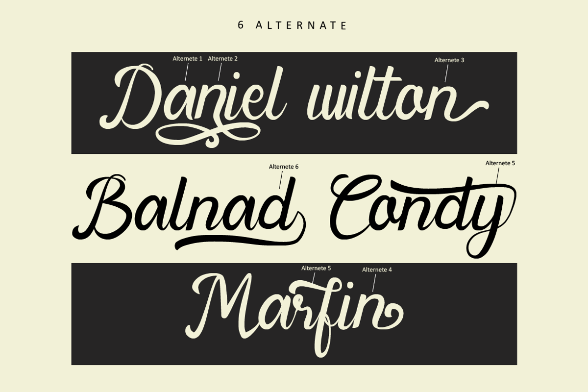 Watten, a Script Font by Muksal Creative (Photo 5 of 7)