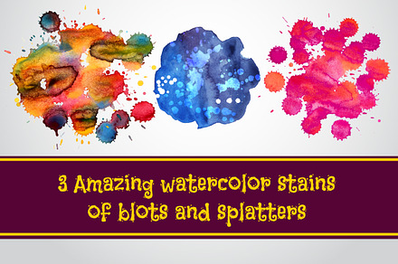 Amazing watercolor stains
