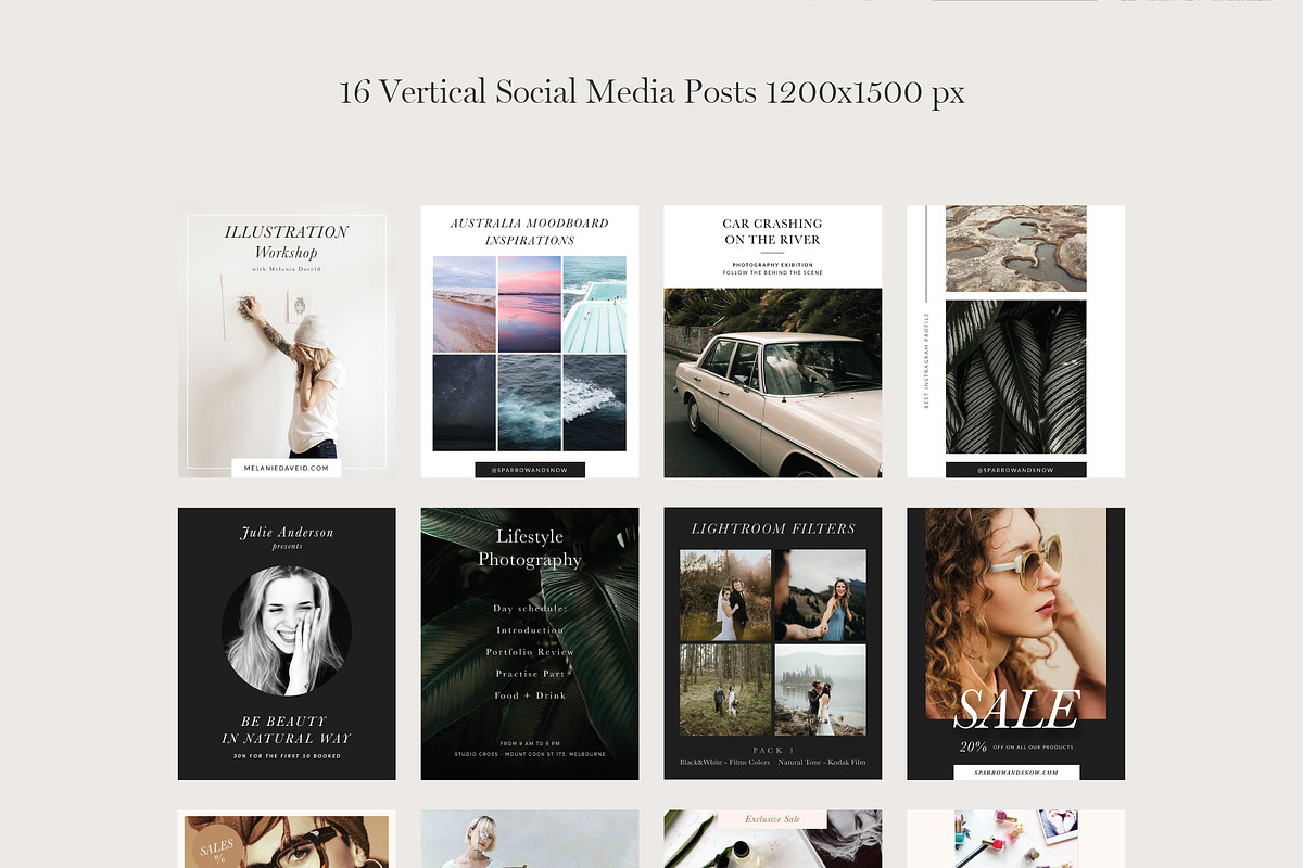 Promotion Social Pack, a Social Media Template by Sparrow & Snow