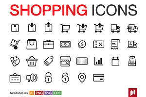 Shopping & E-Commerce Icons