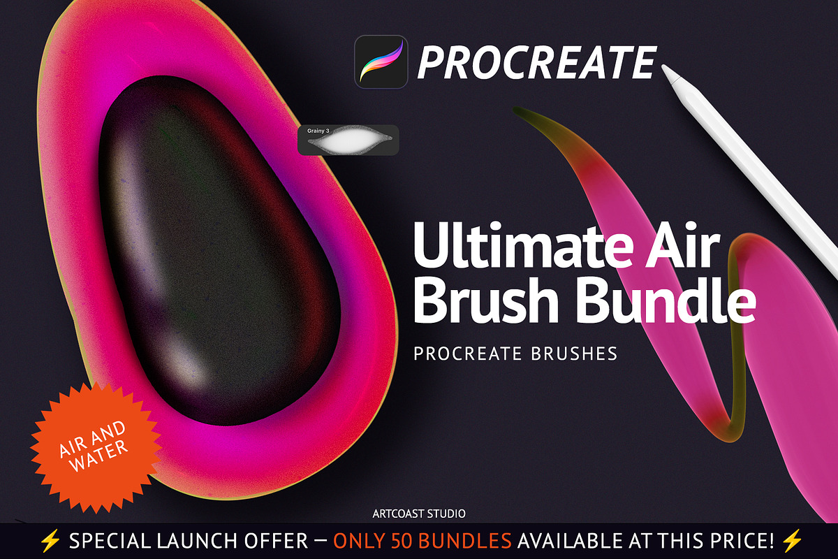 Ultimate Air Brush Bundle, a Brush Add-On by Spasibenko Art (Photo 7 of 15)