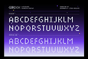 Gerdox – Pixelated Futuristic, a Sans Serif Font by Drizy (Thumbnail 4 of 10)