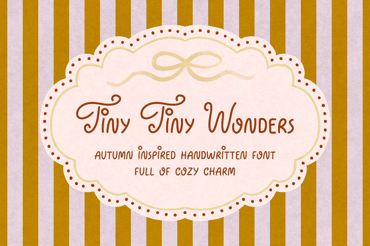 Tiny Wonders Handwritten Font, a Handwritten Font by Lanastace Studio (Photo 1 of 10)