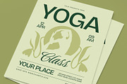Yoga Class Flyer, a Flyer Template by graphicook (Thumbnail 2 of 3)