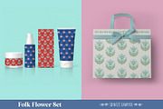 Folk Flower Illustration Set, a Decorative Illustration by Schatzi Graphik (Thumbnail 7 of 8)