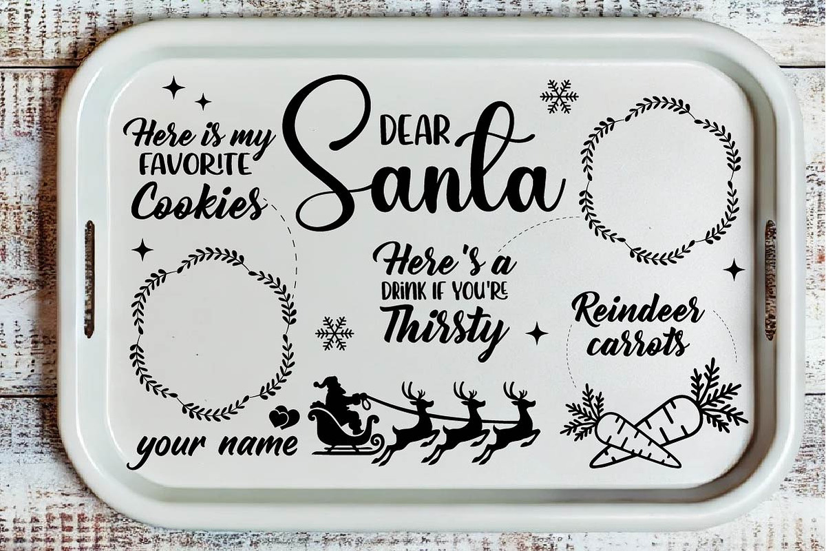 Christmas Santa Tray Svg Bundle, an Object Graphic by EllaMaiyaali (Photo 4 of 6)