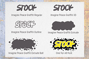 Imagine Peace Graffiti, a Font by Fontcastle (Thumbnail 4 of 5)