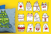Doodle Cats, an Animal Illustration by Virinaflora (Thumbnail 5 of 8)