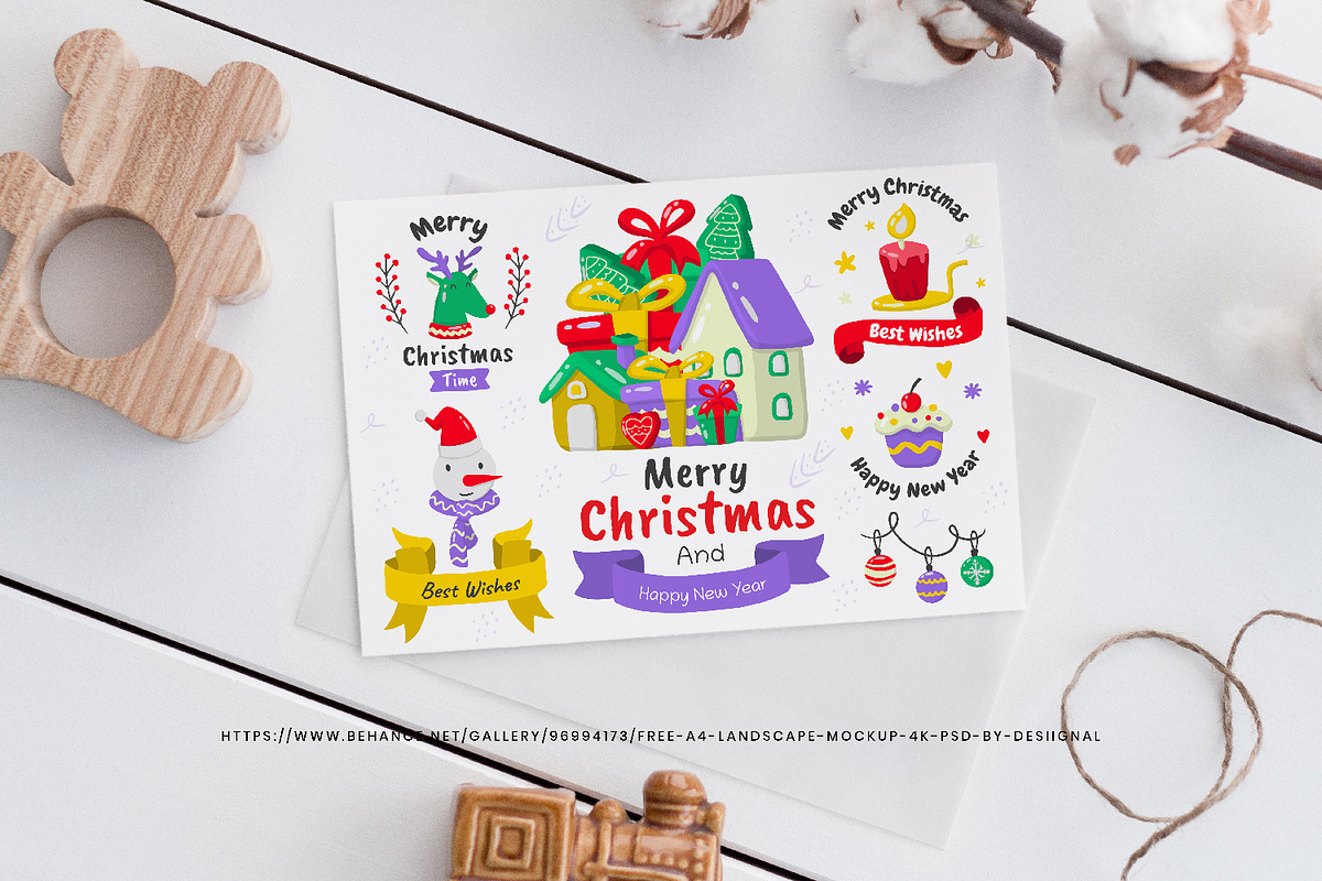 187 Christmas Elements, a Decorative Illustration by Toonsteb (Photo 17 of 28)