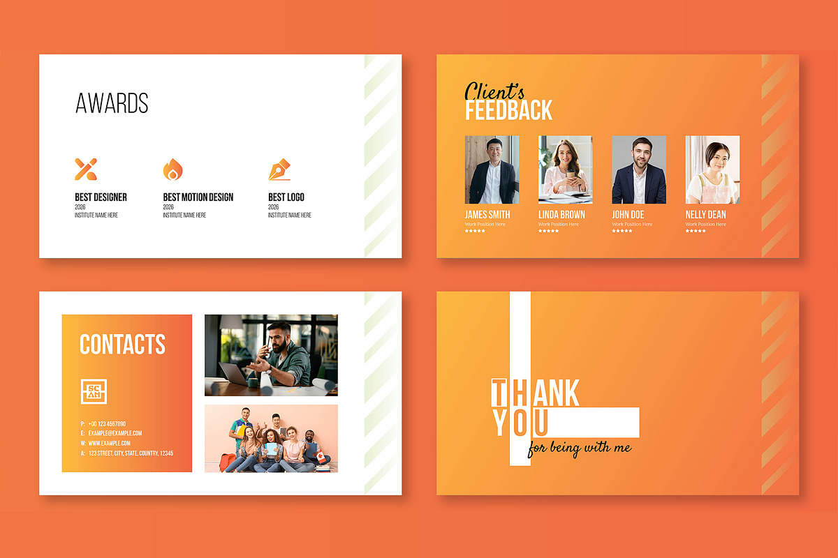 Minimal Portfolio Presentation, a Presentation Template by Mighty-Slide (Photo 6 of 6)