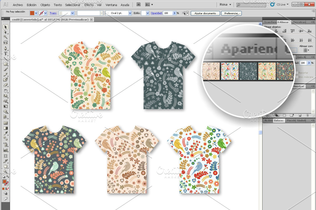 Vector Floral Pattern preview 4