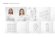 Silk Scarf Mockup Set, a Mask Mockup by Creatsy (Thumbnail 2 of 9)