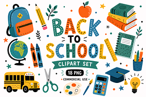 School Kids Clipart Education Pack, an Education Illustration by Wowly Design