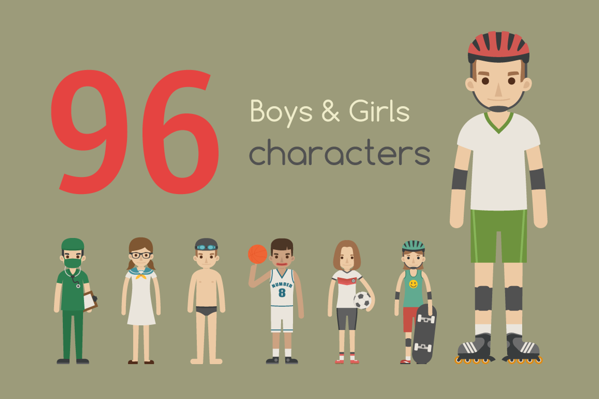 Boy & girl characters, a Person Illustration by eucalyp (Photo 1 of 3)