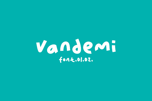 Vandemi Handwritten font preview 8
