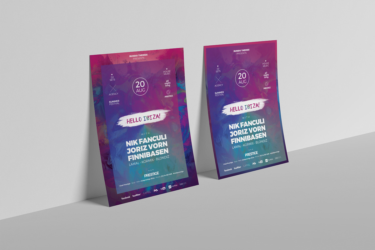 Hello Ibiza Club Flyer Templates, a Flyer Template by Bundo Themes (Photo 5 of 7)