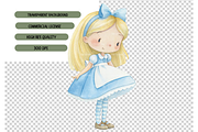 Watercolor Alice Adventures PNG, an Illustration by TatiMockup (Thumbnail 4 of 5)