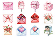 Valentines Mail Clipart, an Illustration by Design Market (Thumbnail 2 of 3)