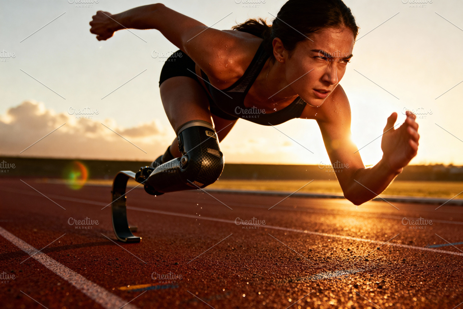 Dynamic Para-Athlete Sprinting, a Sports & Recreation Photo by Virgo Studio