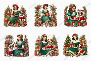 Funny Christmas Vintage Lady, an Object Graphic by designcity5 (Thumbnail 3 of 5)