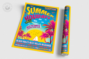 Summer Holidays Flyer Template V2