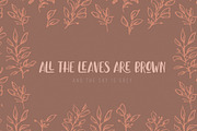 Leaves and Ground - SALE - 60% OFF, a Script Font by StereoType (Thumbnail 7 of 10)