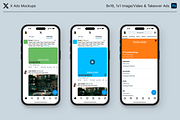 X (Formerly Twitter) Ads Mockups, a Social Media Template by lprdesigns (Thumbnail 2 of 6)