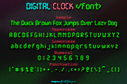 Digital Clock, a Font by Beast Designer (Thumbnail 3 of 3)
