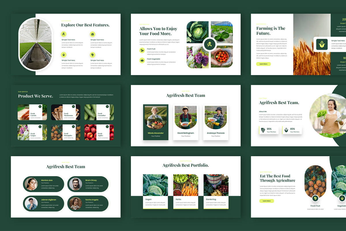 Agrifresh - Agriculture PowerPoint, a Presentation Template by Biwarastudio (Photo 3 of 5)