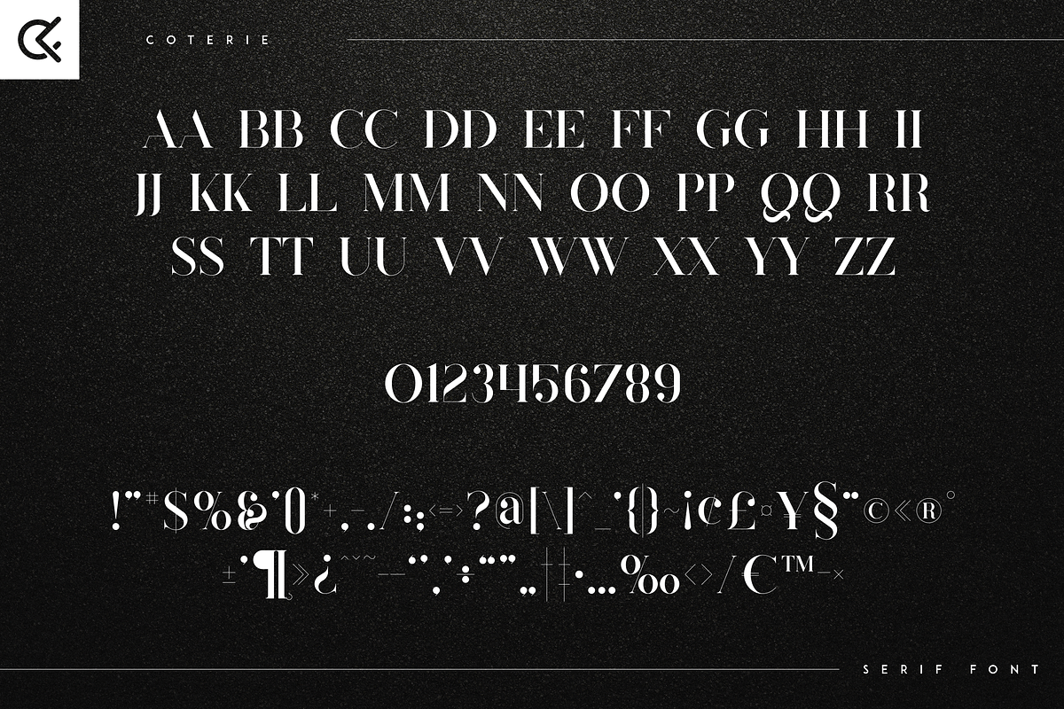 Coterie - Elegant Serif font, a Serif Font by Only Fonts (Photo 8 of 10)