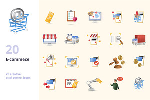 E Commerce 3D Icons Set Bundle, an Object Graphic by Aimagenarium@gmail.com