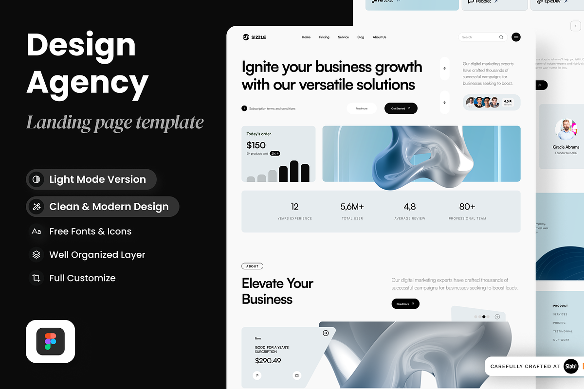 Digital Marketing Landing Page, a Landing Page Template by SLAB! Design (Photo 1 of 4)