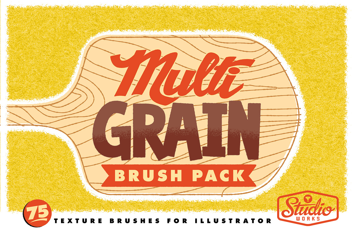 MultiGRAIN Brushes for Illustrator, a Brush Add-On by StudioWorks (Photo 1 of 15)