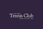 Tennis Club Sport Logo, a Branding & Logo Template by RedRiver Studio (Thumbnail 3 of 12)