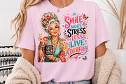 Stress Less Live Colorfully PNG, a Seasonal Illustration by Rose Art (Thumbnail 3 of 4)