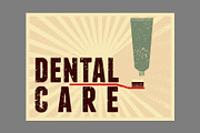 Dentistry grunge vector poster set., a Healthcare Illustration by PoPaShop (Thumbnail 4 of 8)