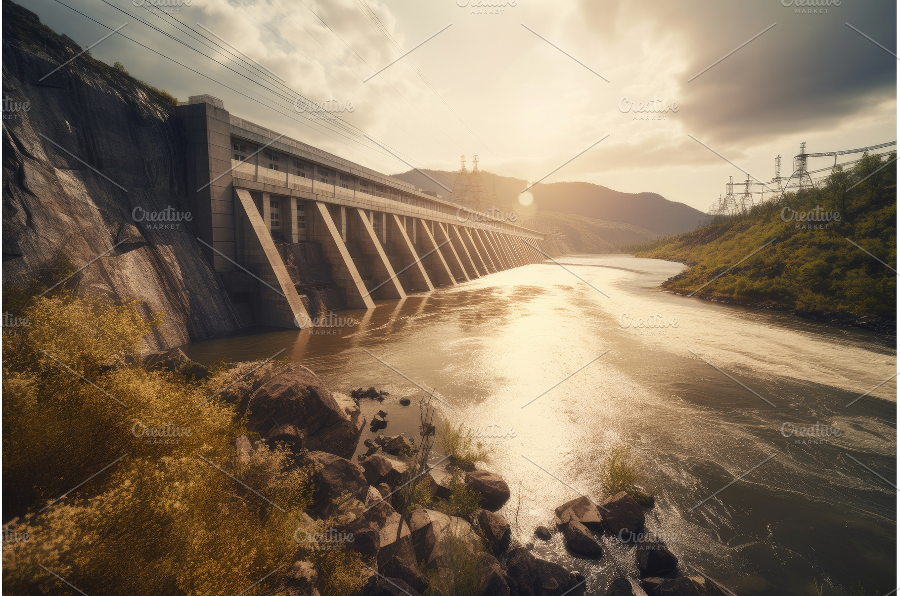 hydroelectric power plant, with view, a Nature Photo by Sergey Kotenev