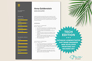 Web Developer Resume | IT Tech CV, a Resume Template by Stanin Studio (Thumbnail 1 of 10)