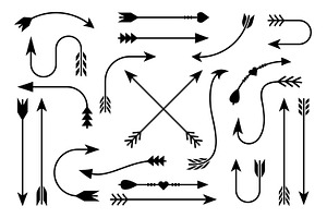 Black Arrow Graphics Collection, an Object Graphic by Saba Vector