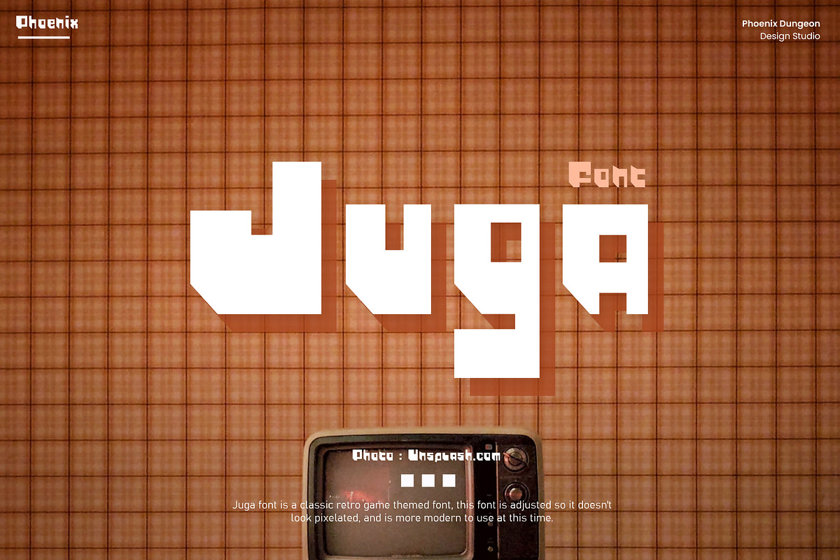Juga Font, a Font by Phoenix Dungeon (Photo 1 of 9)
