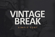 VINTAGE BREAK, a Sans Serif Font by kadusupanik (Thumbnail 1 of 4)