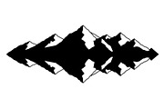 Mountain Reflection SVG Bundle, a Graphic by hafijul (Thumbnail 4 of 10)