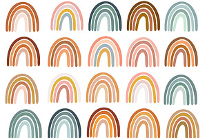 Set 38 PNG rainbows digital