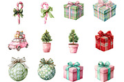 Grandmillenial Pastel Christmas PNG, an Illustration by Designking (Thumbnail 2 of 4)