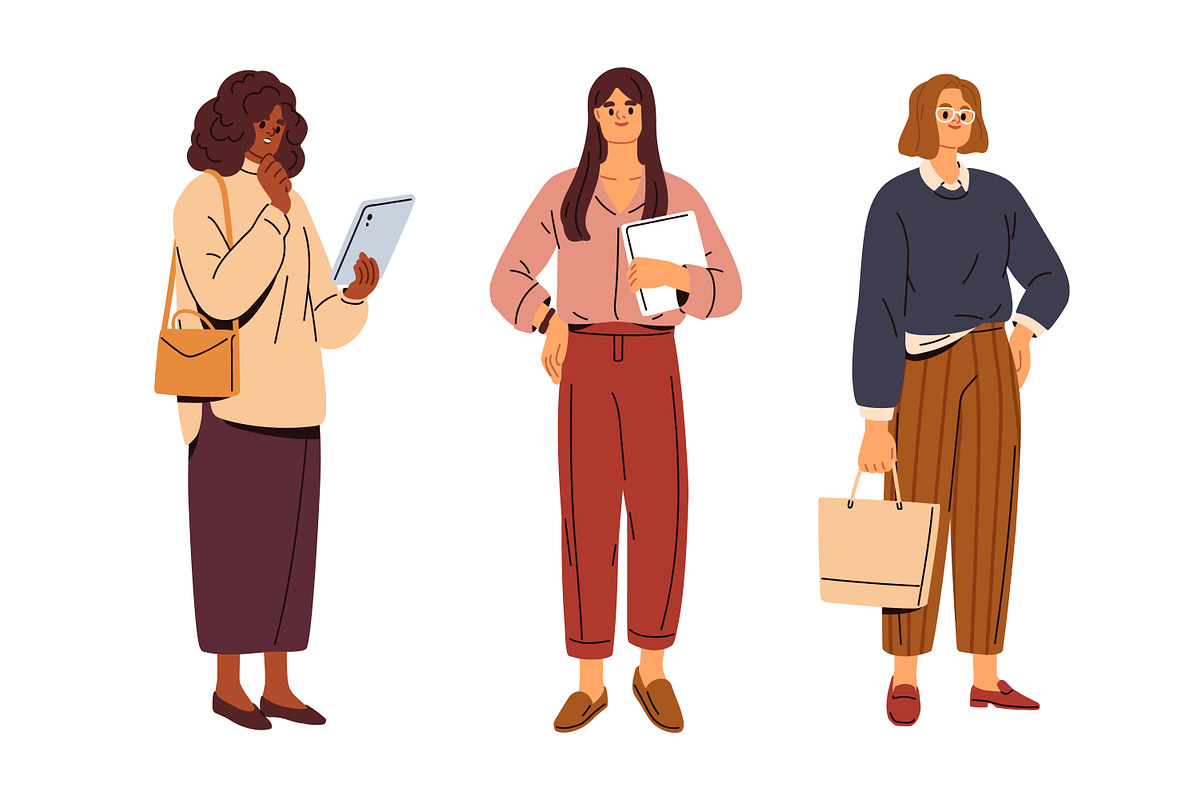 Modern diverse business women set, a Person Illustration by Good Studio (Photo 3 of 6)