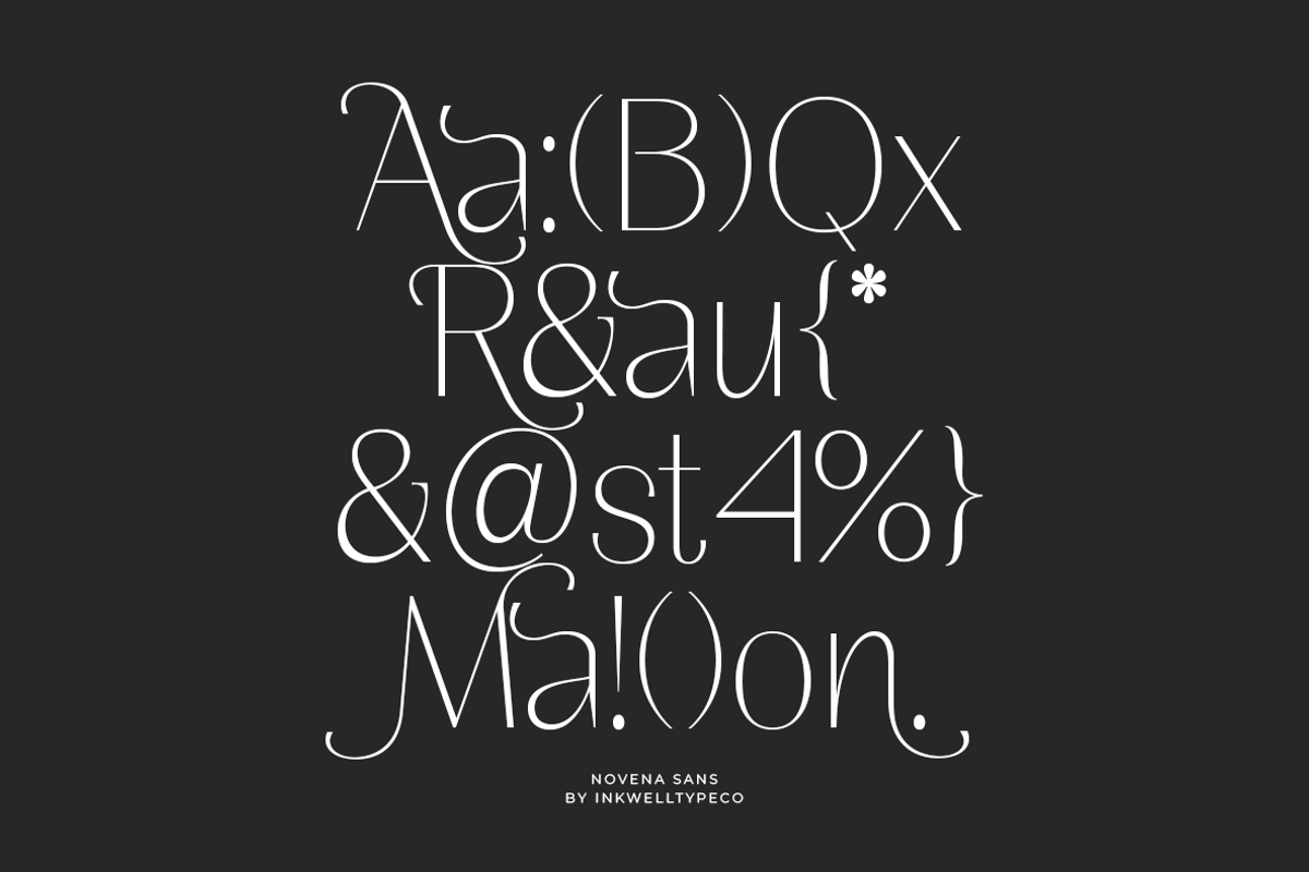 Novena | Modern Elegant, a Sans Serif Font by InkwellTypeCo (Photo 9 of 12)