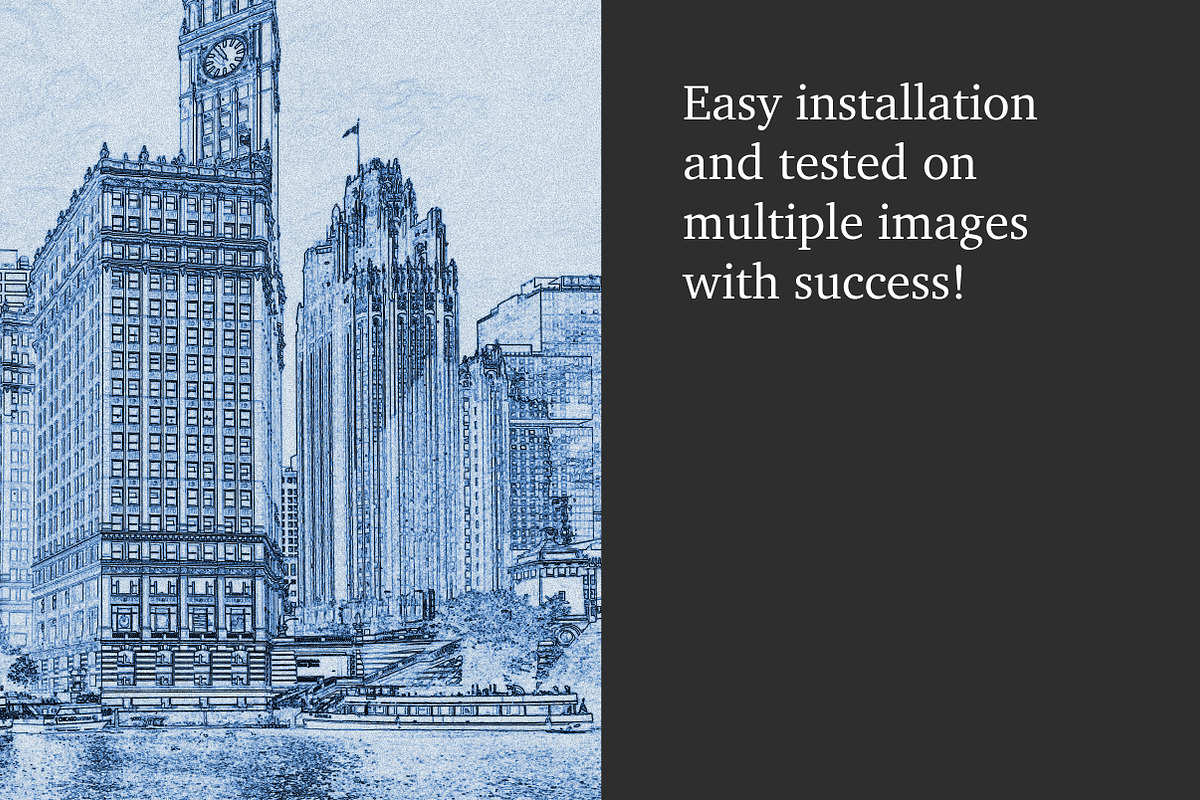 Blueprint Effect Photoshop Action, an Action Add-On by M. by mprintly (Photo 3 of 6)