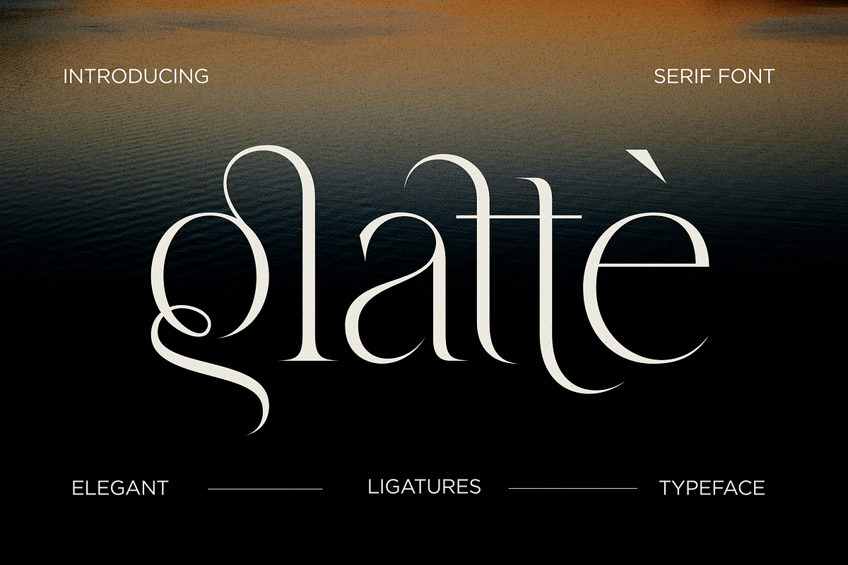 Glatte Ligature Serif Font, a Serif Font by Dylla_studio (Photo 1 of 11)