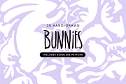 Hand-Drawn Bunny Illustrations, an Animal Illustration by nyulpsd (Thumbnail 1 of 5)